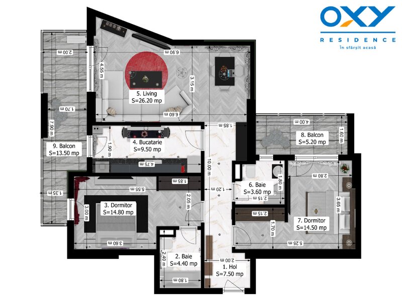 Rahova, Oxy Residence, 3 camere 99 mp mega discount
